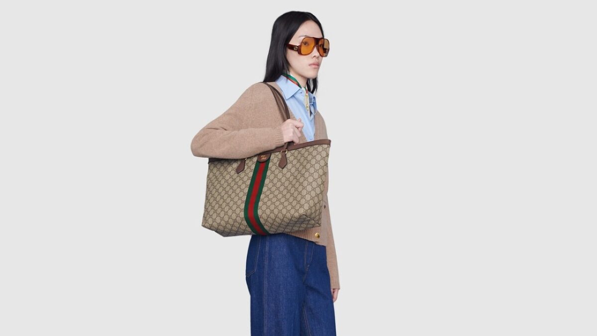 BORSA SHOPPING GUCCI OPHIDIA GG