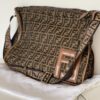 borsa fendi a tracolla marrone zucca