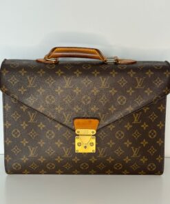 Valigetta porta documenti Louis Vuitton Serviette Ambassadeur Tela Monogram