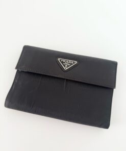 Portafoglio Prada in Nylon Marrone