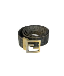 Cinta Fendi Double Face Monogram Marrone Unisex