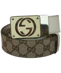 Cintura Gucci Bianca e Beige