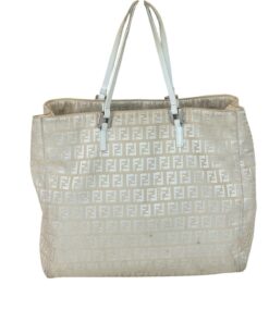 borsa fendi tela beige
