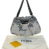 Borsa Fendi Mia con Fiori in Tela Beige