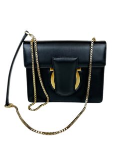 Borsa Salvatore Ferragamo Thalia in Pelle Nera