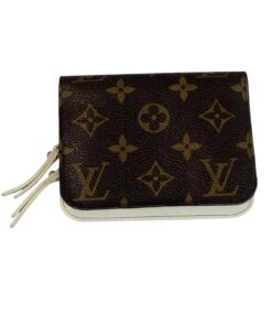 Portafoglio Louis Vuitton in Tela Monogram con Interni Bianchi