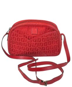 Borsa Fendi FF Monogram Tracolla Rossa