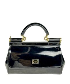 Borsa a Mano Dolce e Gabbana Sicily Piccola in Pelle Lucida