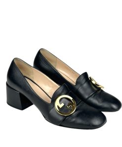 Scarpe Gucci Blondie Pumps in Pelle Nera