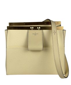 Borsa Louis Vuitton City Frame in Pelle Giallo/Oro con Tracolla