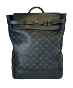 Zaino Louis Vuitton Steamer in Tela Monogram Eclipse Nero