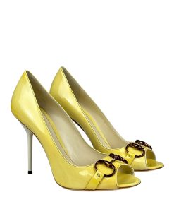 Scarpe Gucci in Vernice Gialla