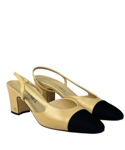 Scarpe Chanel Slingback Bicolore Beige e Nero