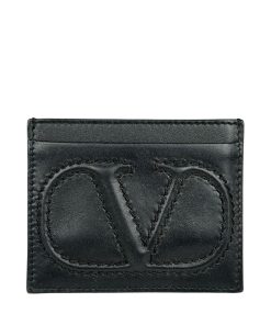 Portacarte Valentino Garavani in Pelle Nera