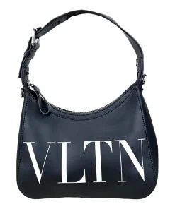 Borsa a Spalla Valentino Garavani VLTN in Pelle Nera