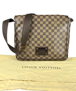 Borsa Louis Vuitton a Tracolla Brooklyn MM in tela Damier Ebene