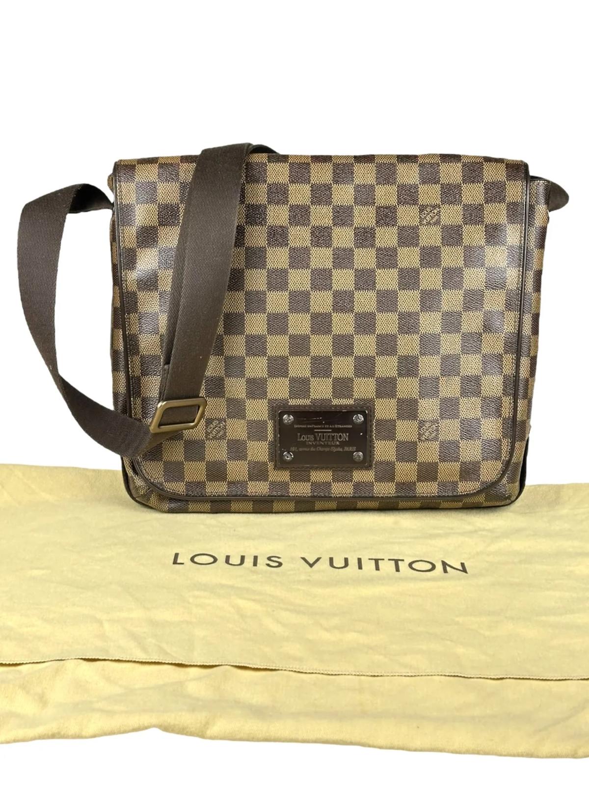 Borsa Louis Vuitton a Tracolla Brooklyn MM in tela Damier Ebene
