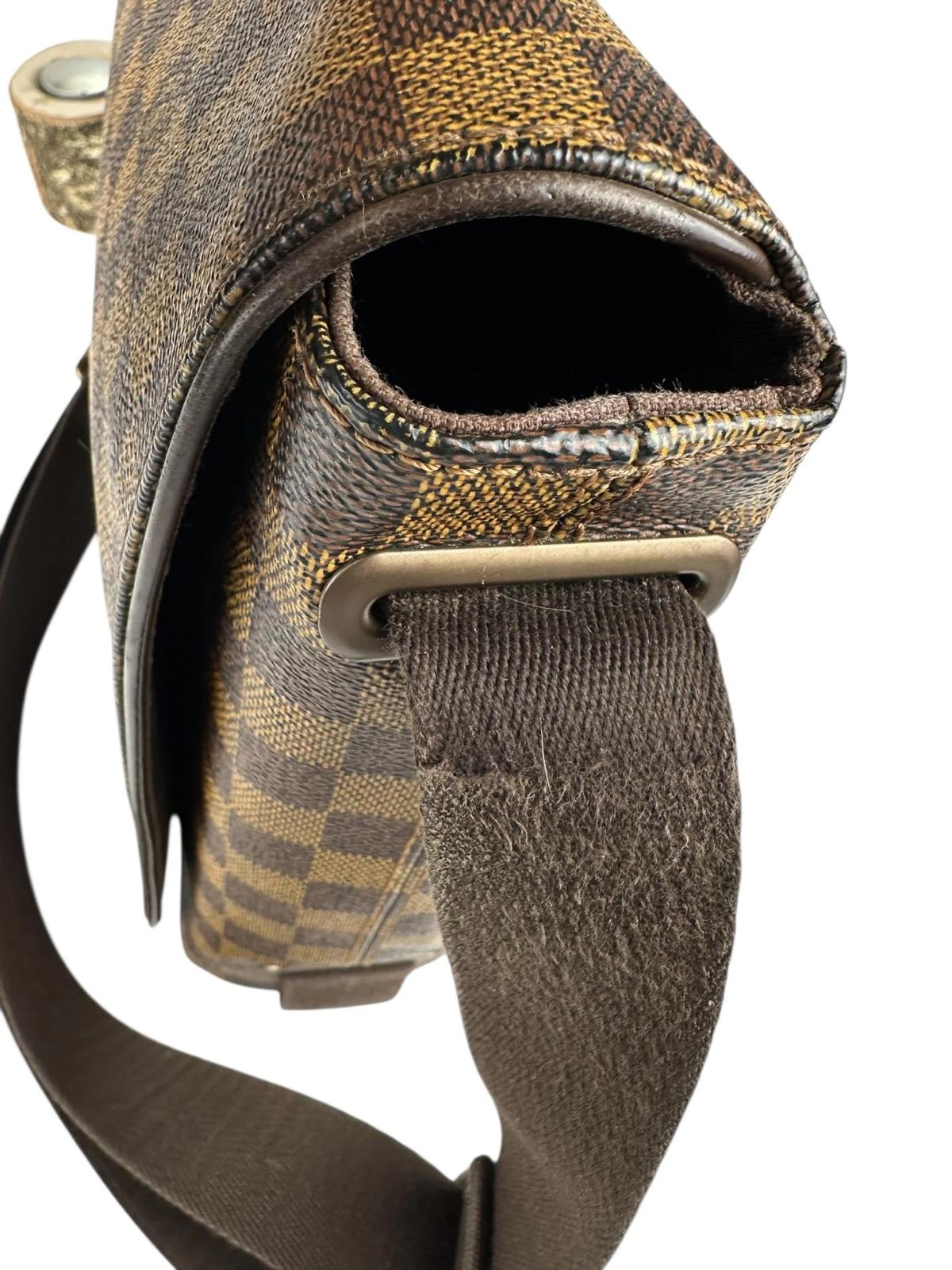 Borsa Louis Vuitton a Tracolla Brooklyn MM in tela Damier Ebene - immagine 3