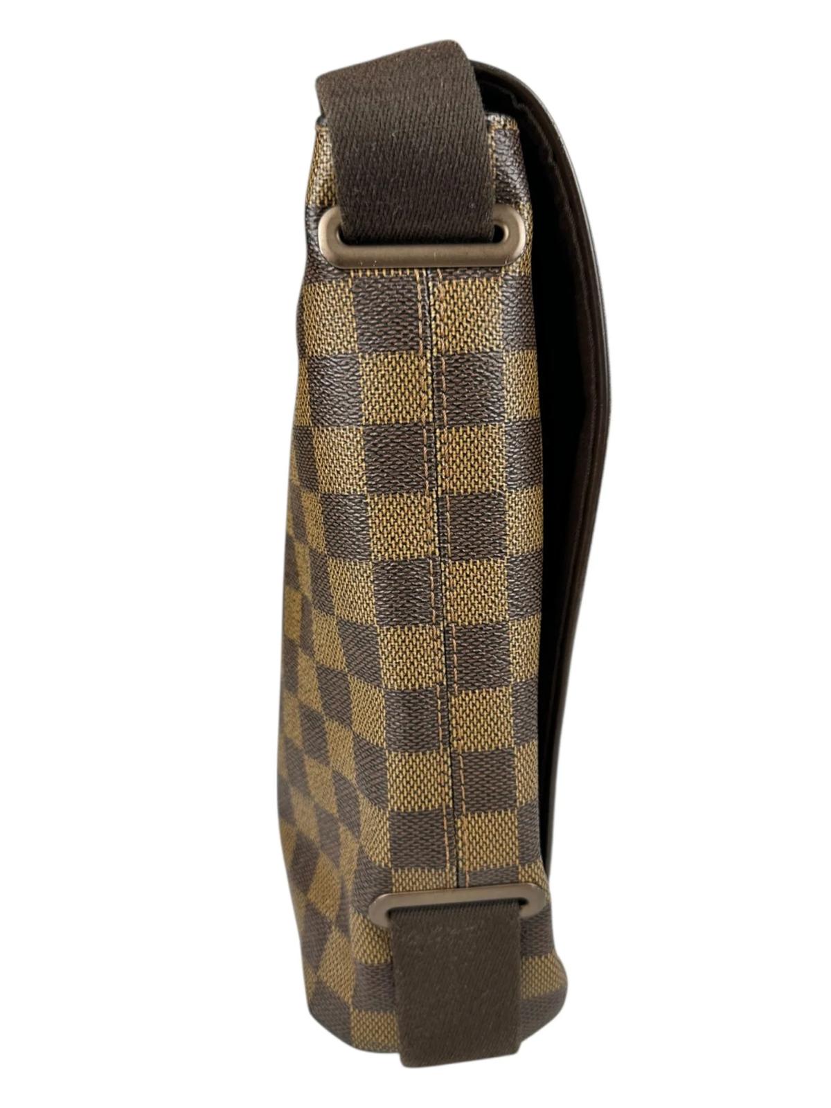 Borsa Louis Vuitton a Tracolla Brooklyn MM in tela Damier Ebene - immagine 4