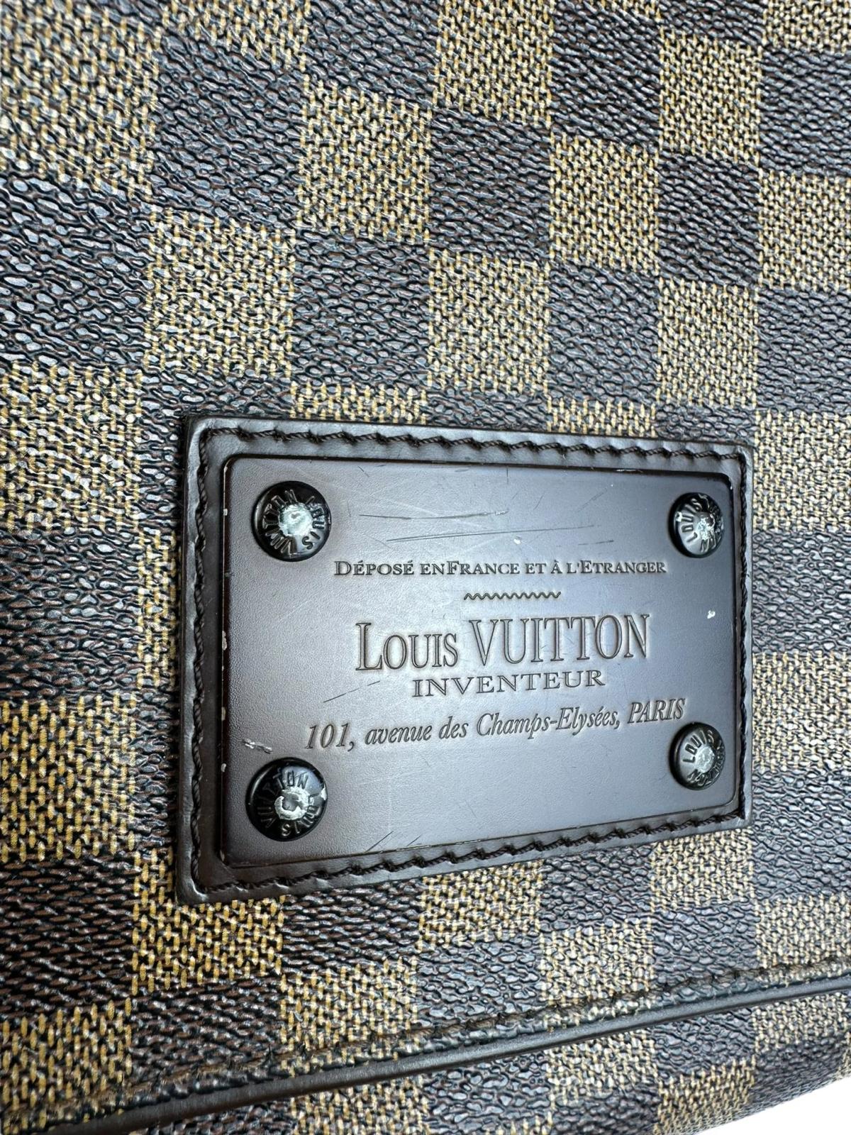 Borsa Louis Vuitton a Tracolla Brooklyn MM in tela Damier Ebene - immagine 5