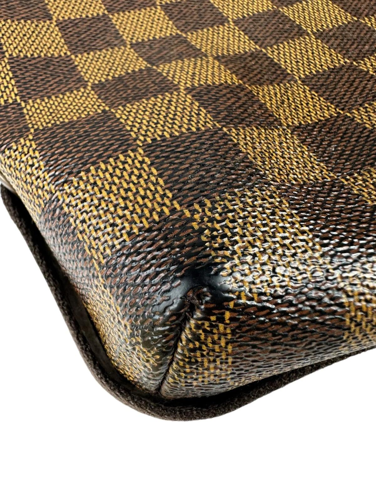 Borsa Louis Vuitton a Tracolla Brooklyn MM in tela Damier Ebene - immagine 8
