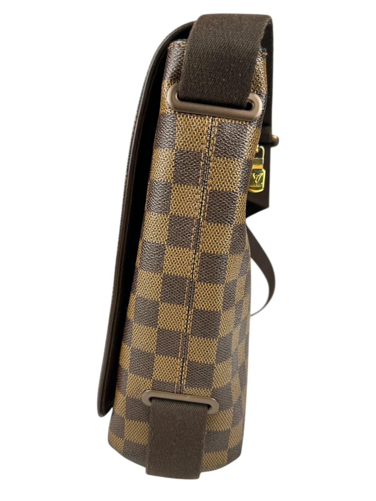 Borsa Louis Vuitton a Tracolla Brooklyn MM in tela Damier Ebene - immagine 9