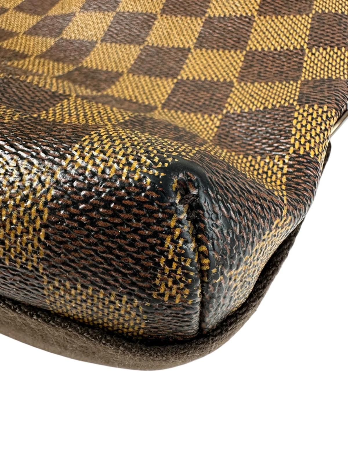 Borsa Louis Vuitton a Tracolla Brooklyn MM in tela Damier Ebene - immagine 12