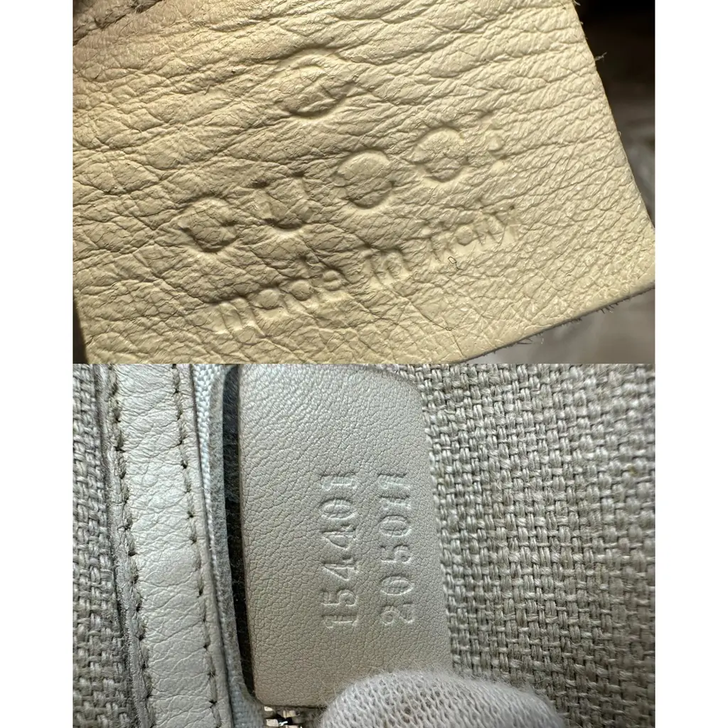 Borsa a Spalla Gucci in Pelle Color Burro - immagine 15