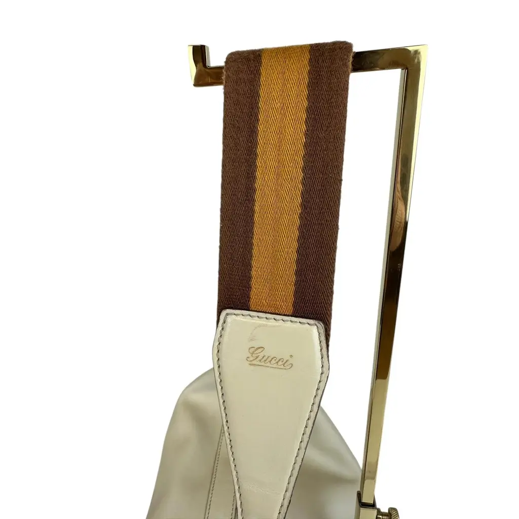 Borsa a Spalla Gucci in Pelle Color Burro - immagine 4
