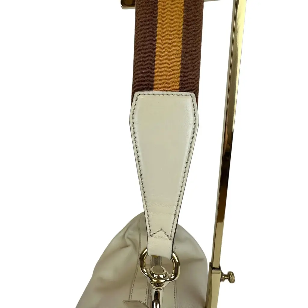 Borsa a Spalla Gucci in Pelle Color Burro - immagine 5