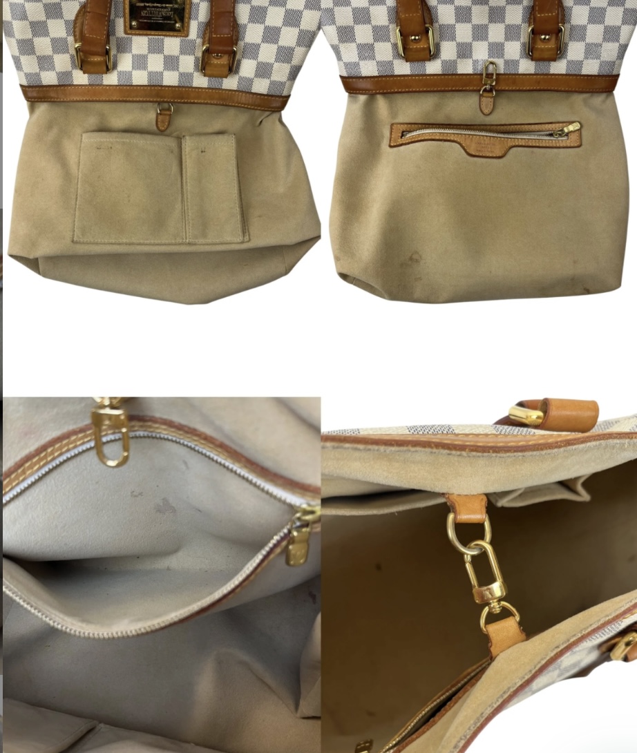 Borsa Hampstead PM Louis Vuitton Damier Azur - immagine 14