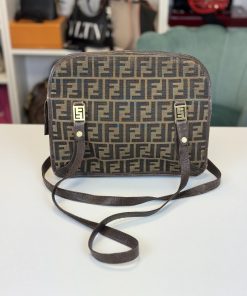 Borsa Fendi Vintage in Tela Marrone