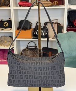 Borsa Fendi Zucchino in Tela Marrone