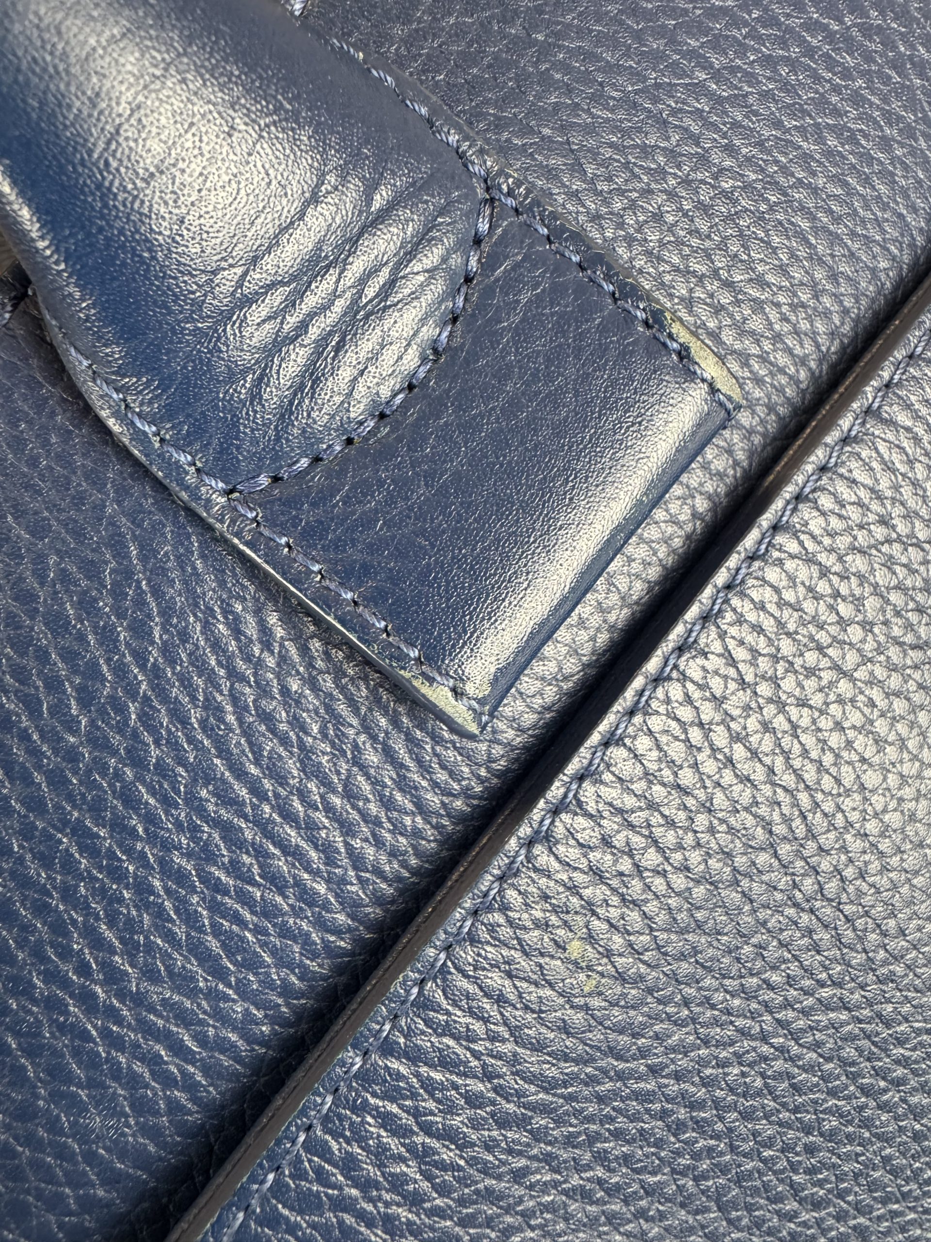 Borsa Tote Chanel Neo Executive in Pelle Martellata Blu - immagine 9