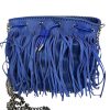 Borsa Stella McCartney Falabella a Secchiello Blu con Frange