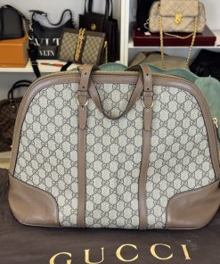 Alternative view of Borsa Gucci in Tela GG Supreme Large Marrone
