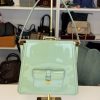 Borsa Miu Miu in Pelle Verniciata Verde Menta