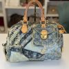 Borsa Louis Vuitton Speedy 30 in Denim Patchwork