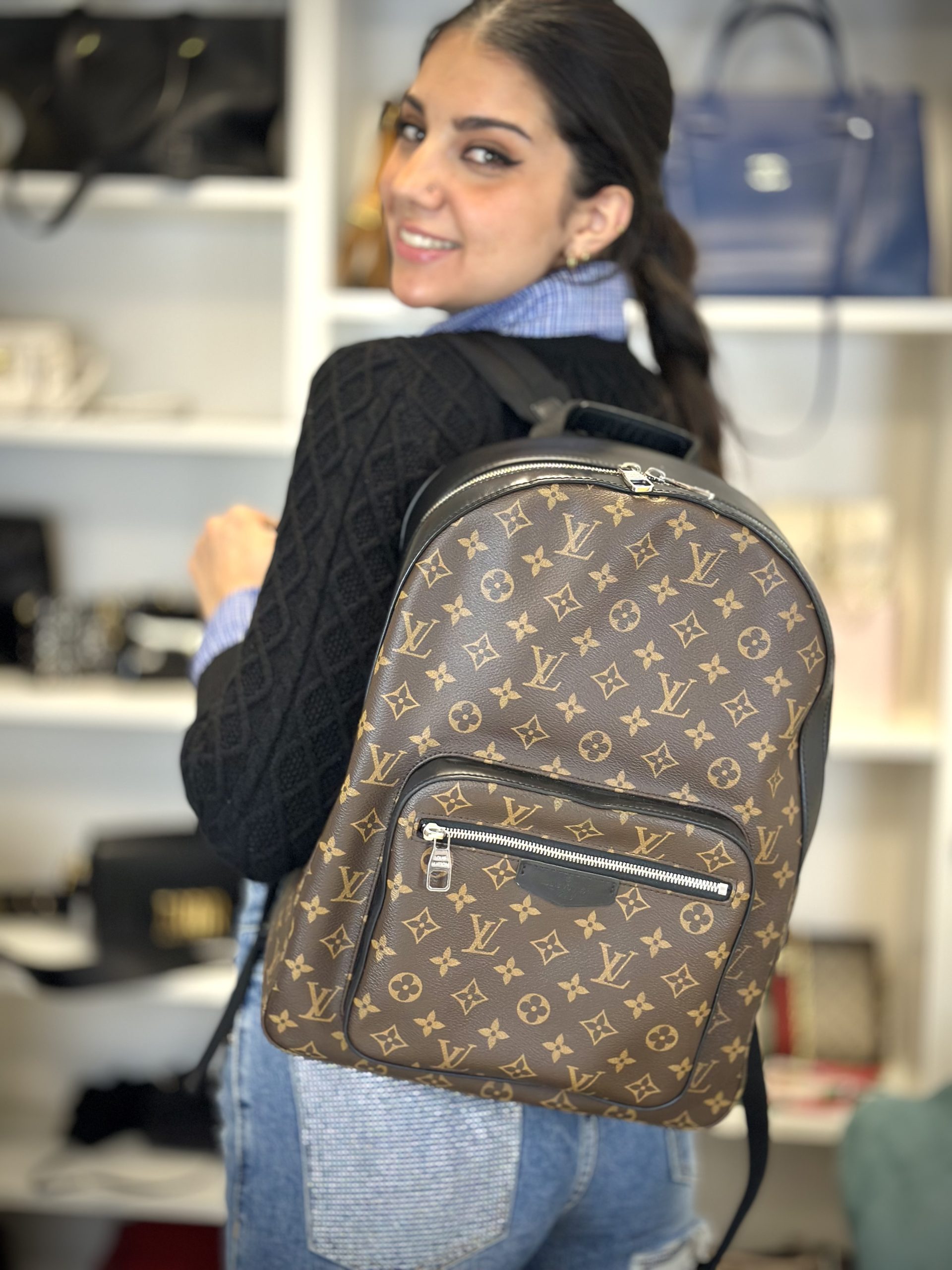 Zaino Louis Vuitton Josh Monogram Macassar - immagine 2