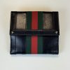 Portafoglio Gucci Web in Pelle Nero