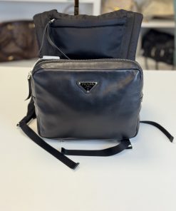 Zaino Prada in Pelle e Nylon Nero