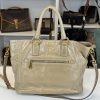 Borsa Shopping Tote Prada in Pelle Vitello Beige
