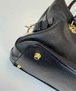 Alternative view of Borsa Versace Tote Bag in Pelle Martellata Nera