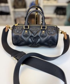 Alternative view of Borsa Louis Vuitton Papillon BB in Pelle Nera