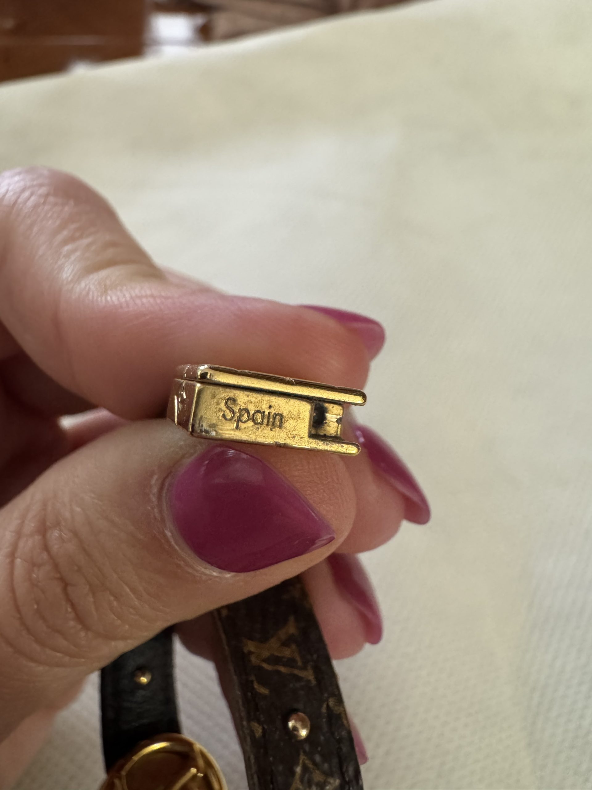 Bracciale Louis Vuitton LV Circle in Tela Monogram e Pelle - immagine 10