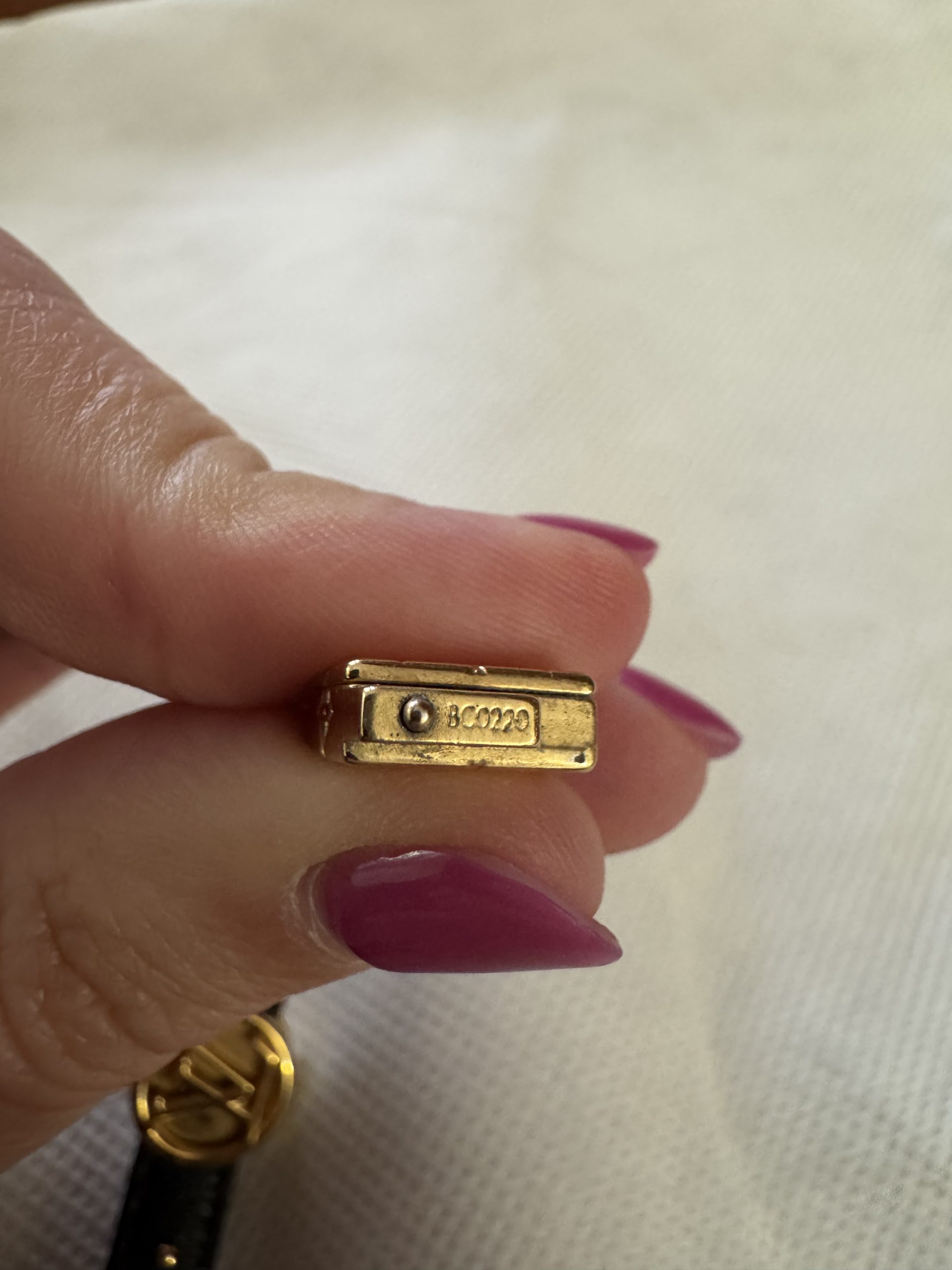 Bracciale Louis Vuitton LV Circle in Tela Monogram e Pelle - immagine 11