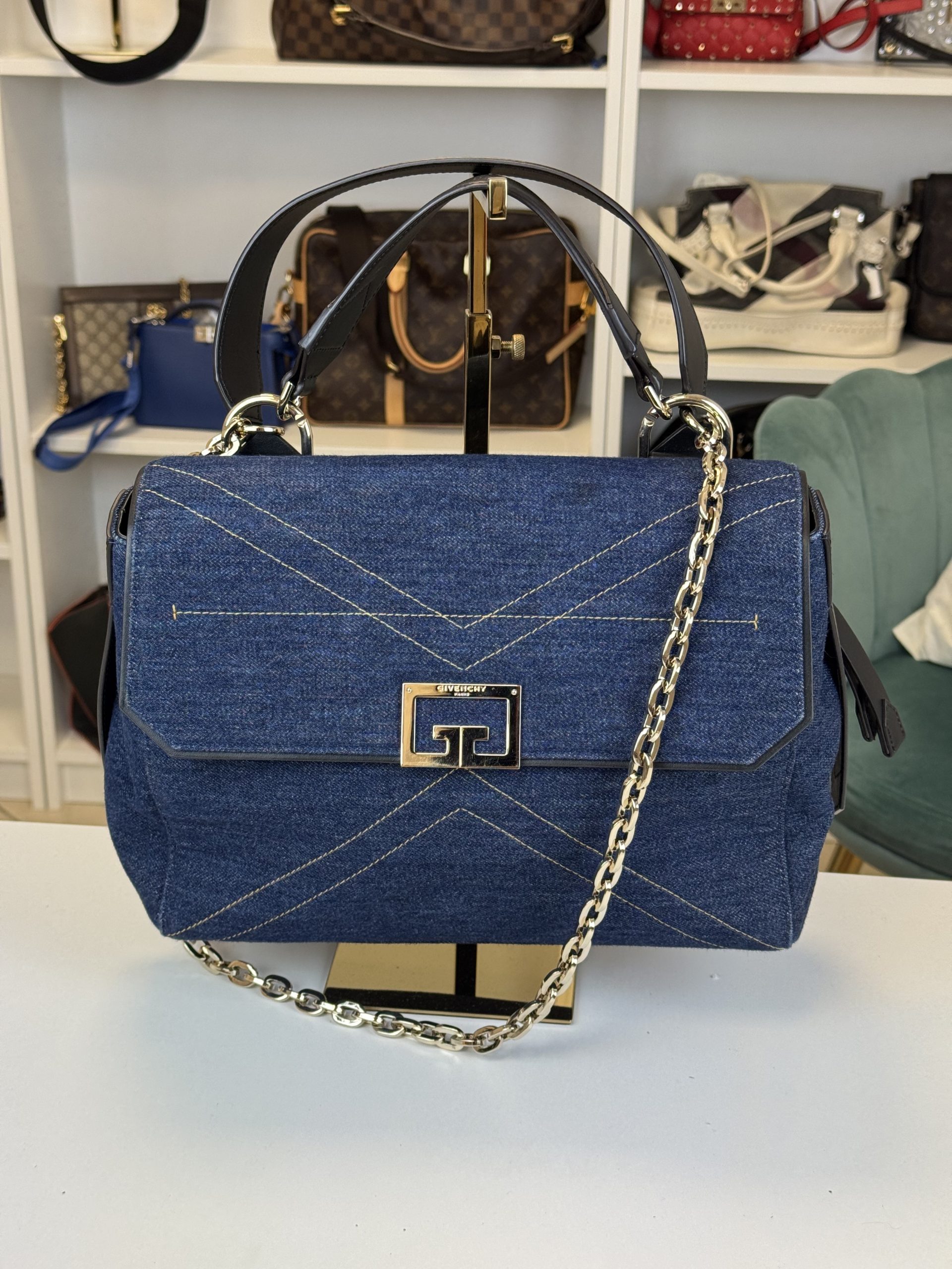 Borsa Givenchy ID Denim blu Medium