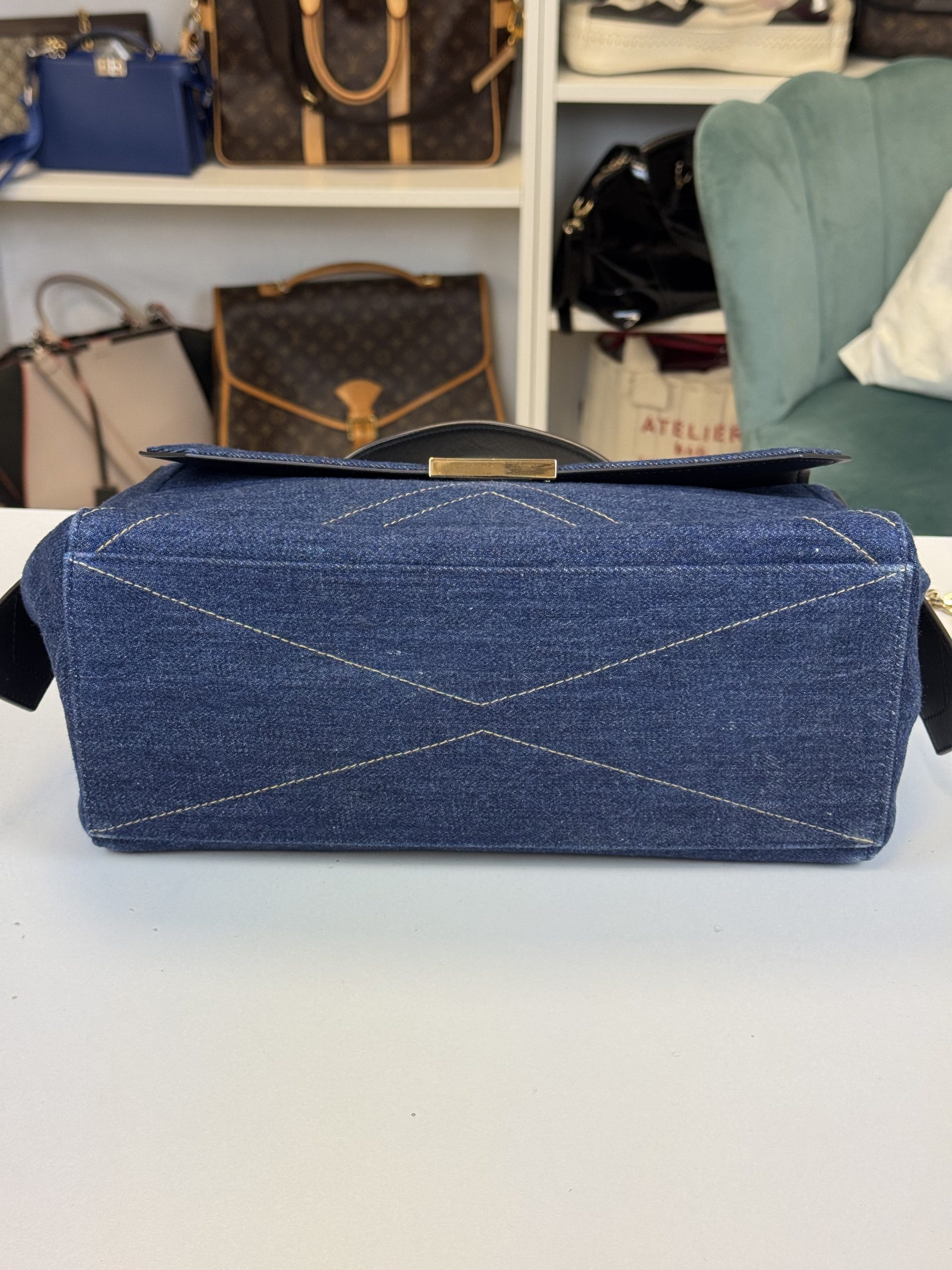 Borsa Givenchy ID Denim blu Medium - immagine 11