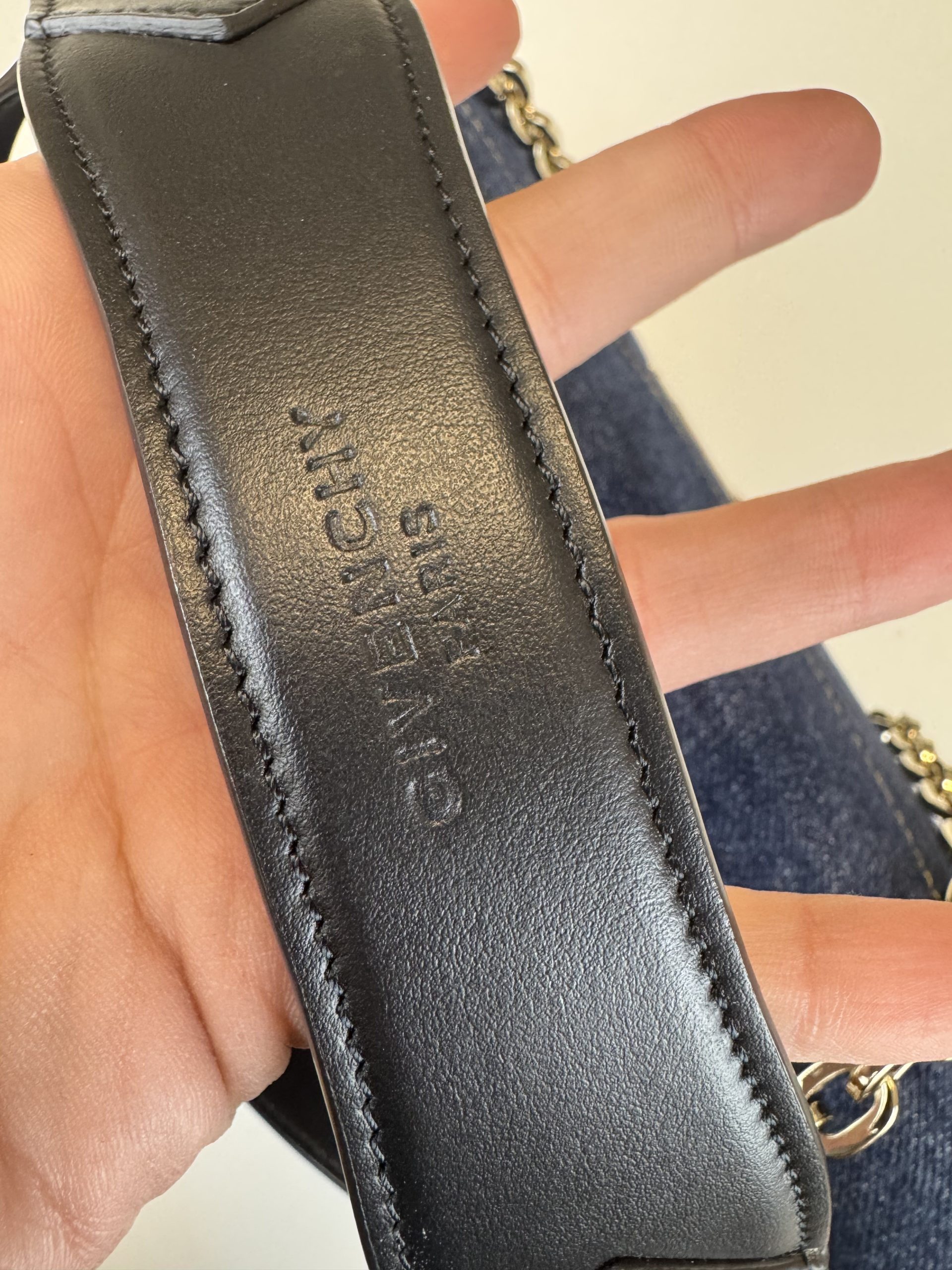 Borsa Givenchy ID Denim blu Medium - immagine 6