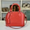 Borsa Tracolla Louis Vuitton Alma BB in pelle Epi Rossa